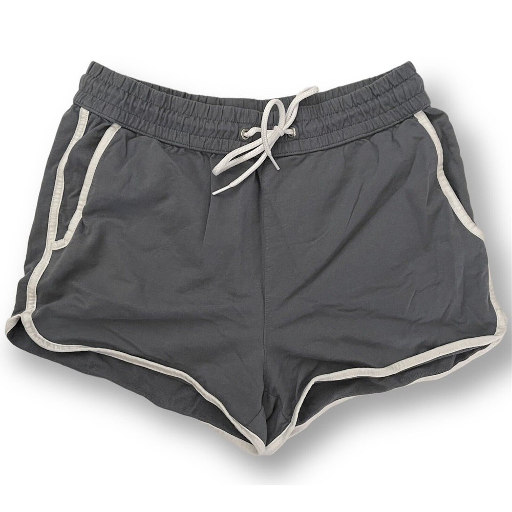 H&M Men's Sweatshorts Cotton Grey White Sweat Shorts Size S Small Stretch